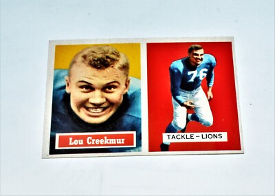 1957 Topps Set-Break # 20 Lou Creekmur Tackle - Detroit Lions Excellent