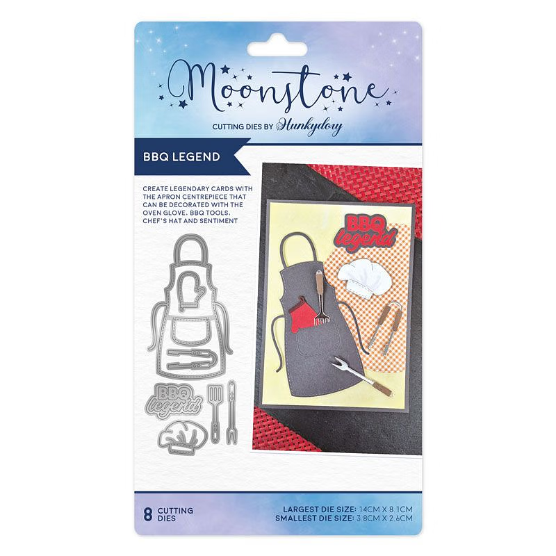 Hunkydory Moonstone - BBQ LEGEND Craft Die Set - MSTONE1007