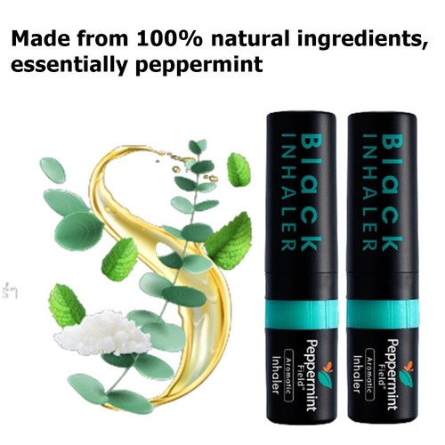 Peppermint Field Black Inhaler Pencil Thai Traditional Aromatically Refreshing 2 - Picture 6 of 6