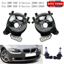Pair Fog Light For BMW E60 E90 323i 325i 328i 330i 335i 525i 530i 545i 550i X3