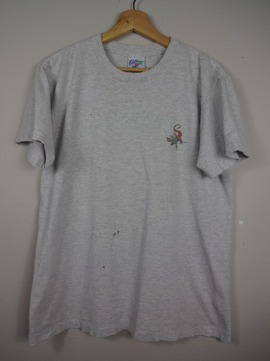 Caribbean Soul T Shirt Adult Size Large Gray Short Sleeve Vintage