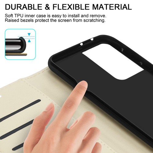 Pour Samsung Galaxy S21 Fe Plus Ultra 5G Étui Support en Cuir Téléphone - Photo 7 sur 23