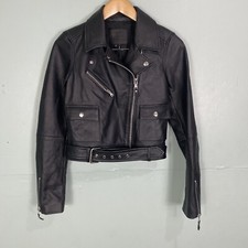 Paige Demetra Leather Moto Jacket Sz Xs