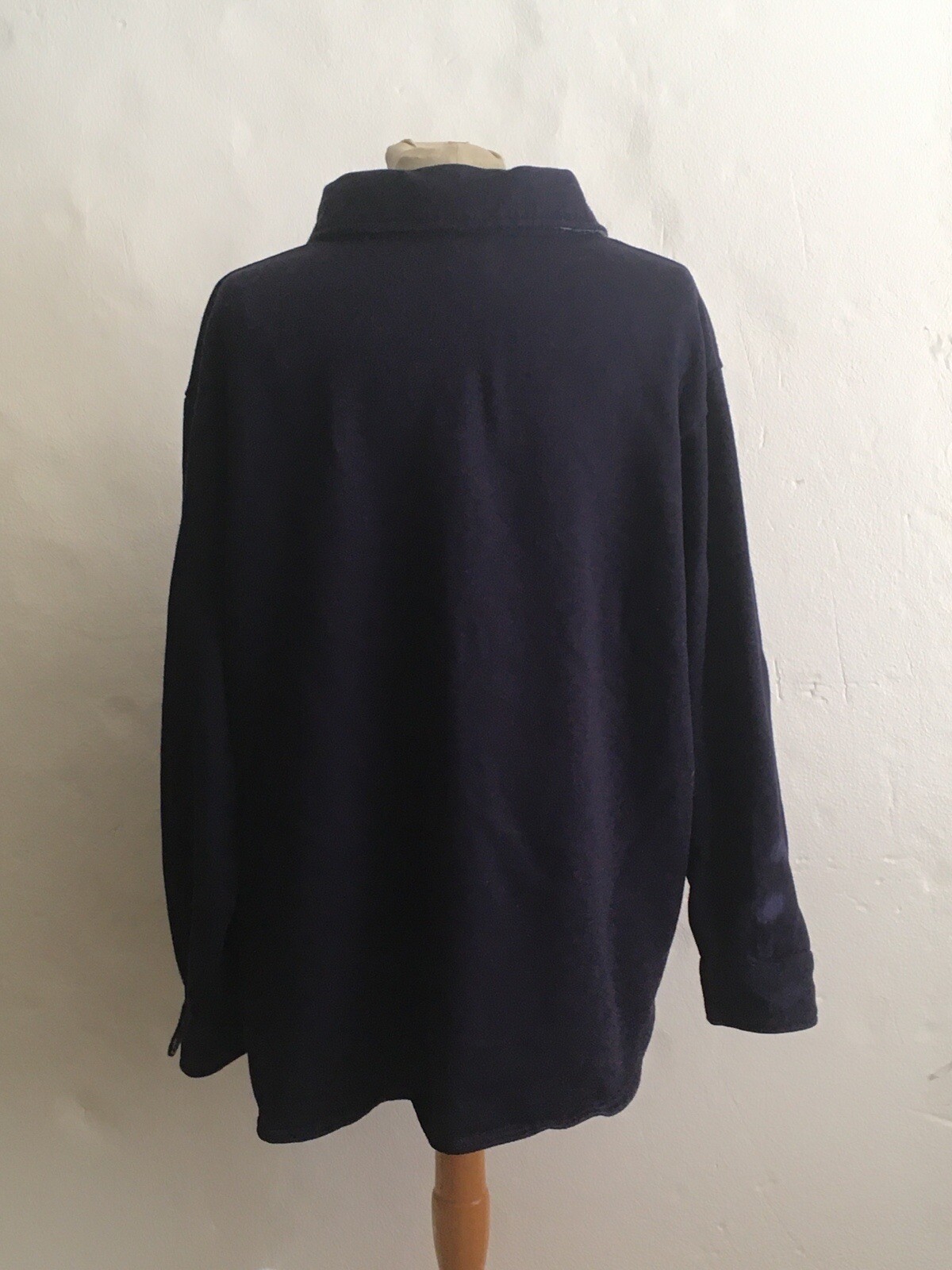 Collections Etc Blue Button Down Comfy Shirt XL - image 4