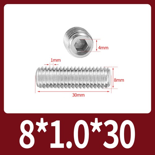 Flat Point Grub Screws Stainless Steel Fine Thread Pitch Allen Set Screw M6-M16 - Picture 21 of 85