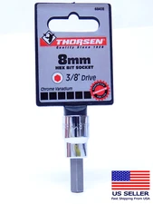 NEW - Thorsen 8mm HEX ALLEN BIT WRENCH SOCKET - 3/8" DRIVE (HR)