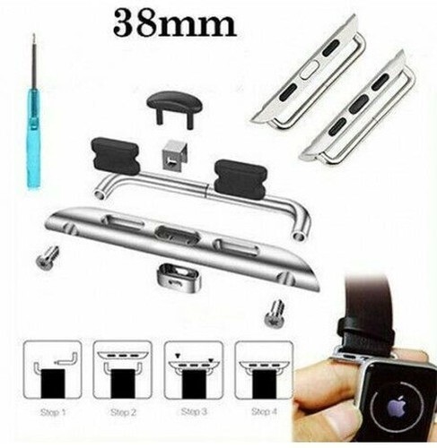 Adapter Strap Bracelet - Apple Watch - Stainless Steel 38mm + Screwdriver - Picture 2 of 3