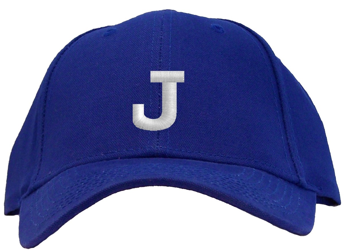 Letter J Initial Embroidered Pro Sport Baseball Cap