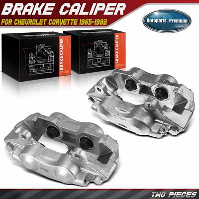 2x Brake Caliper with Guide Pin for Chevrolet Corvette 1965-1982 Rear Left Right