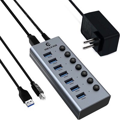 HOPDAY USB C Hub, 6 in 1 USB C Adapter für MacBook Air/Pro, Dual Display 153K HD