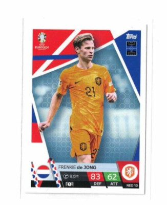 Frenkie de Jong #NED10 Netherland 2024 Topps Match Attax UEFA EURO Germany
