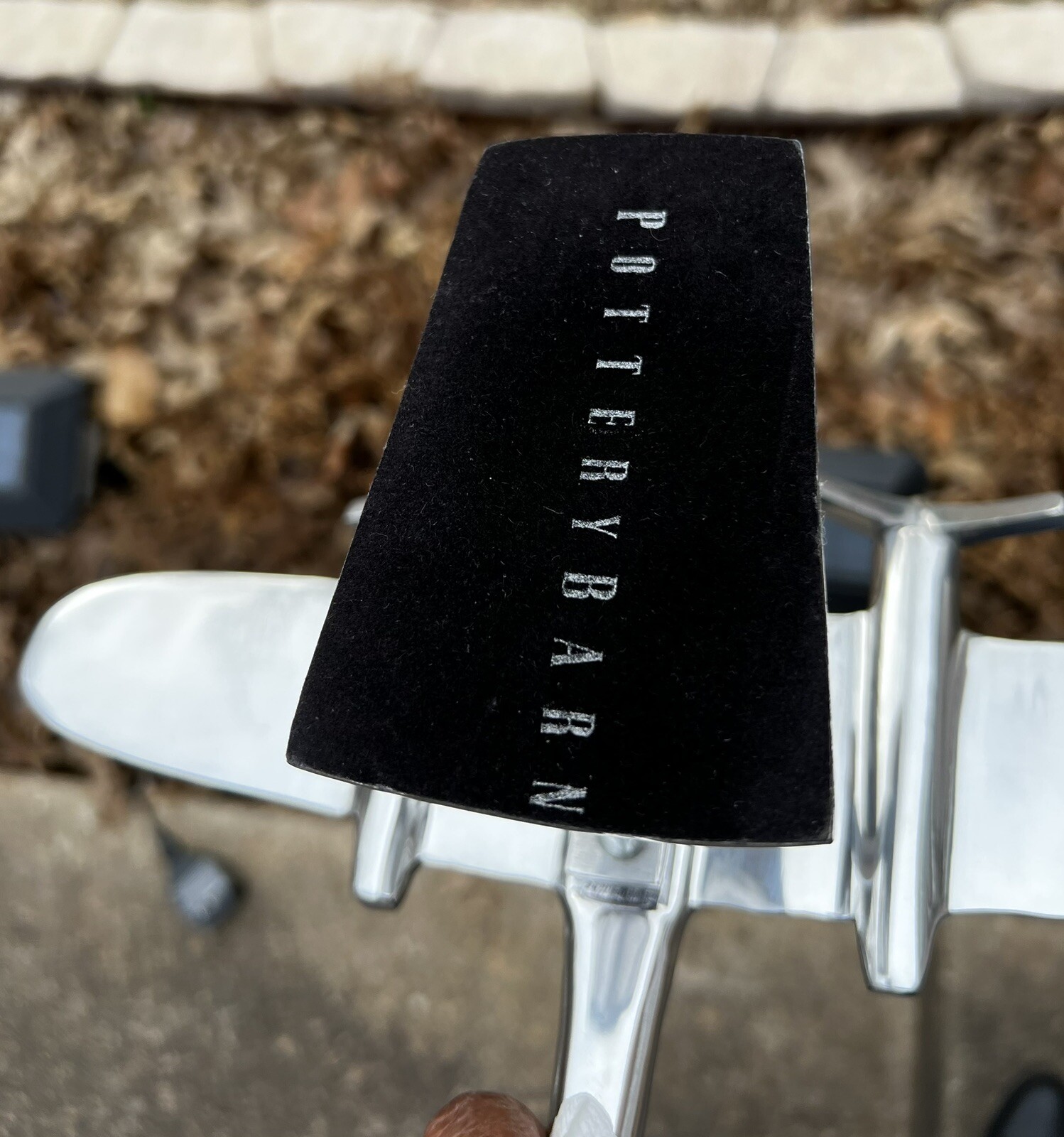 Pottery Barn Airplane Polished Cast Aluminum Desktop Sculpture eBay