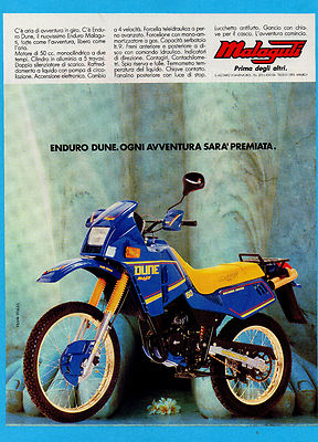 MOTOSPRINT986-PUBBLICITA'/ADVERTISING-1986- MALAGUTI ENDURO DUNE