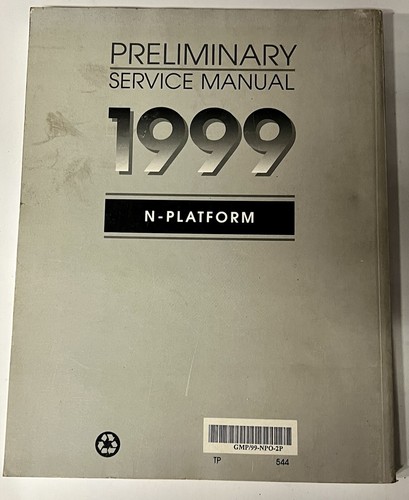 1999 Grand Am Alero Preliminary Service Manual Complete 3 Volume Set N Platform - Picture 5 of 9