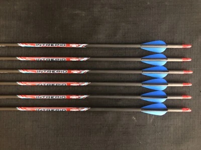 Black Eagle Intrepid 700 .006 Fletched Youth Field Arrows (6 Arrows) BRAND NEW