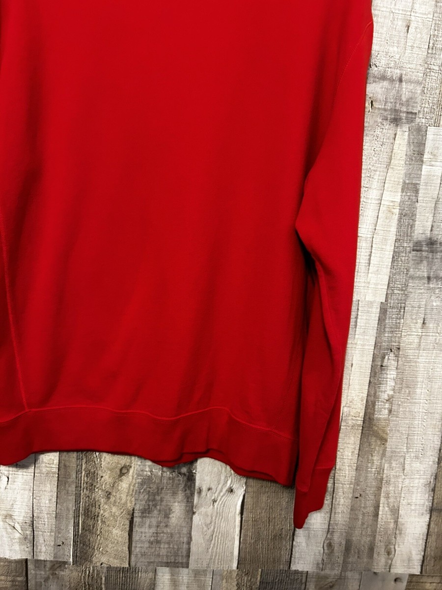 Vintage 90s Polo Ralph Lauren Red Essential Crewneck Sweatshirt