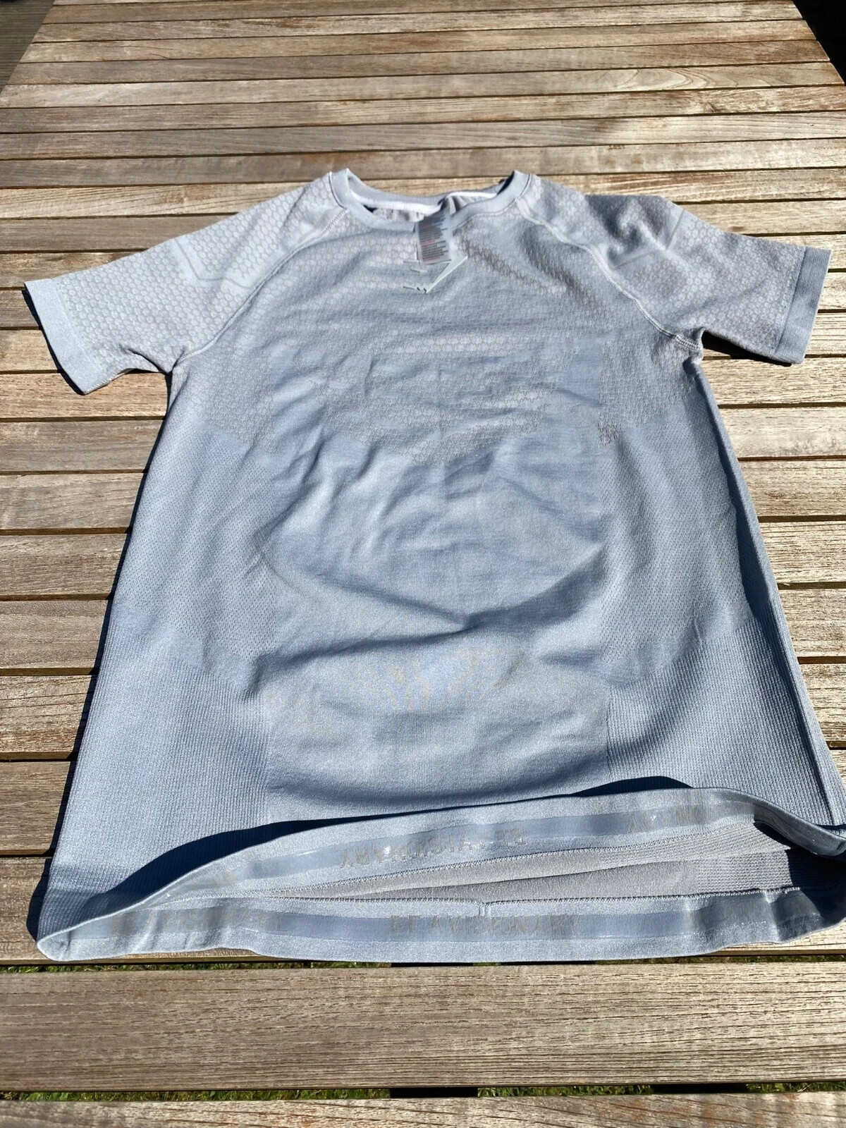 Gymshark Grey medium RARE Onyx V2 T-Shirt image 5