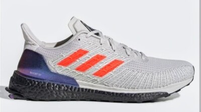 Size 7- adidas Solar Boost ST 19 Grey Solar Red