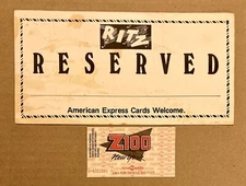 FUGAZI RARE VINTAGE 1992 TICKET STUB ROCK HOTEL PRESENTS 4/8/1992 THE RITZ NYC 