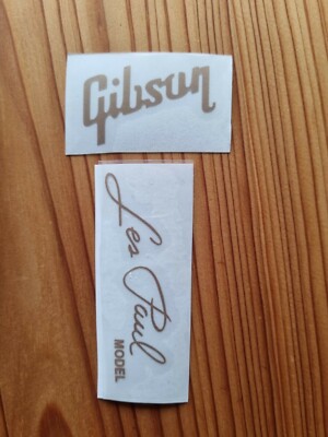 AUFKLEBER GIBSON Les Paul HEADSTOCK DECAL VINILIC Gold