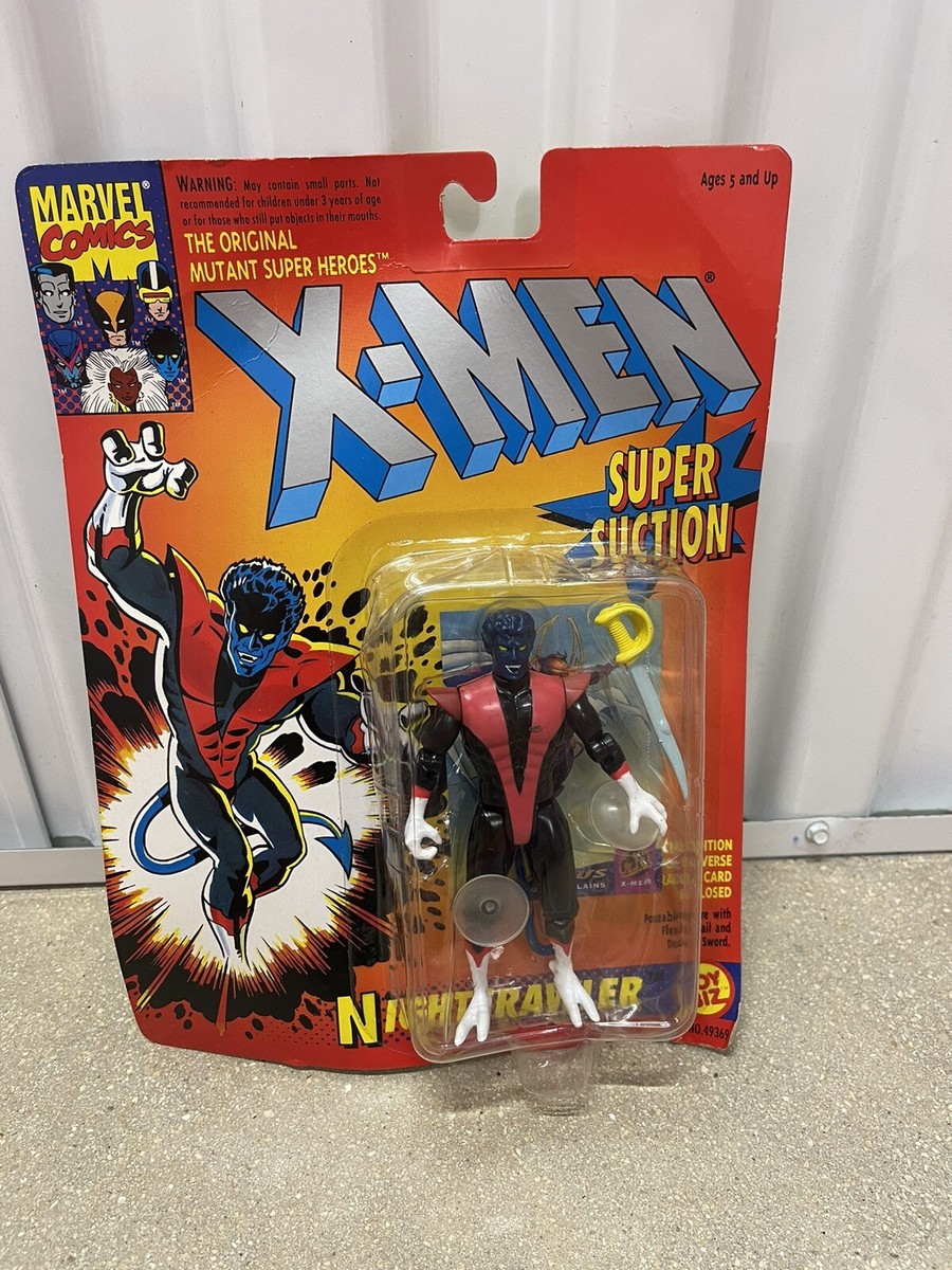 Vintage Marvel The Uncanny X-Men Nightcrawler Super Suction Action