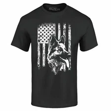 German Shepherd Flag T-shirt Dog Dad Dog Mom Shepard Dad Mom Shirts
