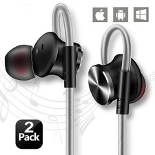 In-Ear High Definition Wired Noise Isolating Headset Earbuds Headphones 2 pack 