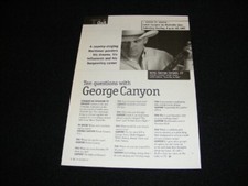 GEORGE CANYON magazine clipping  