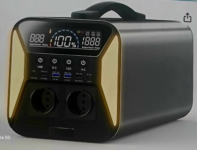 Portable Power Station 1200 Wh LiFePO4 Mobile Power Storage with Pure Sine Wave,