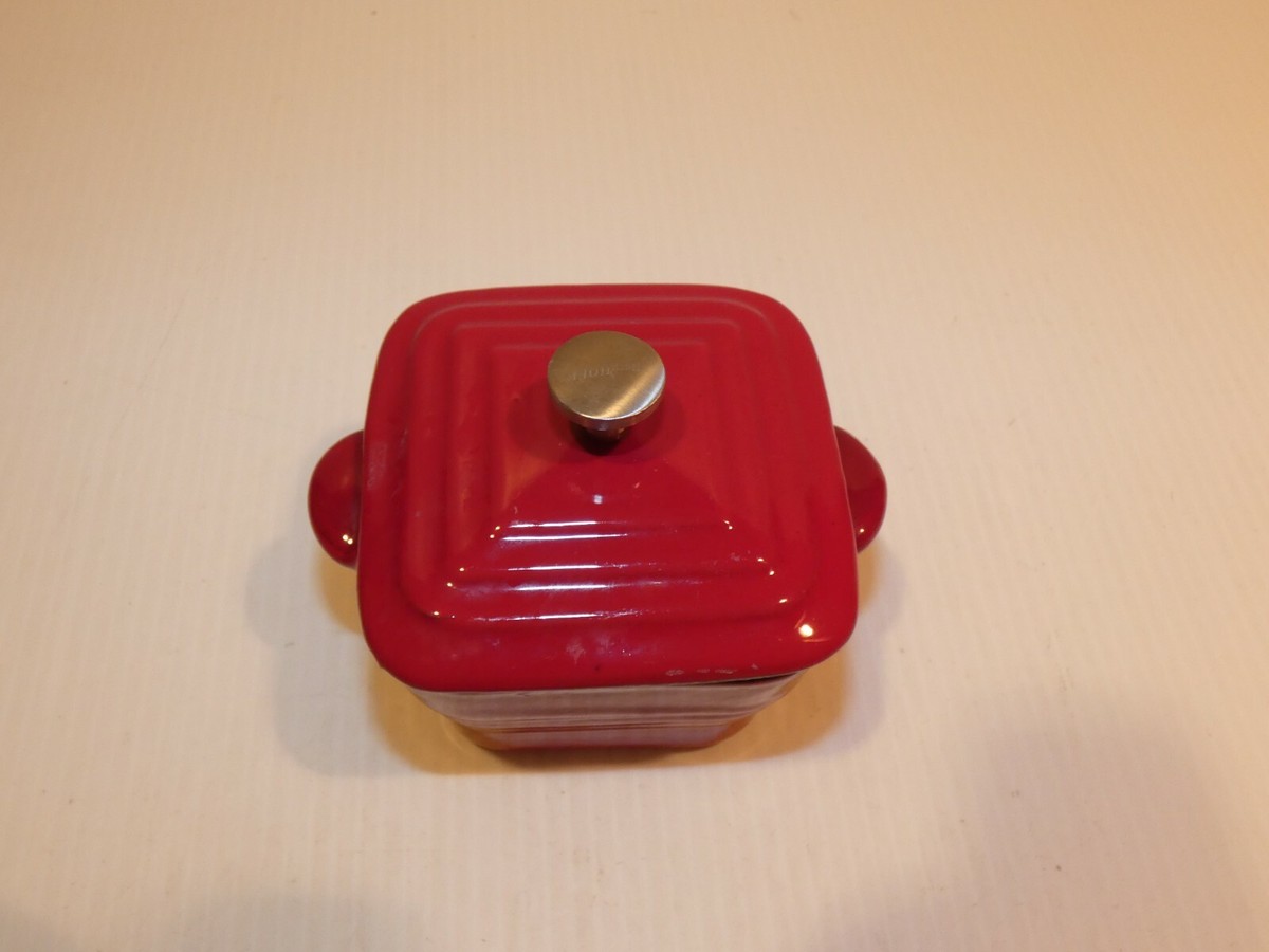 BergHOFF Enamel on Cast Iron Individual Square Baker, Red