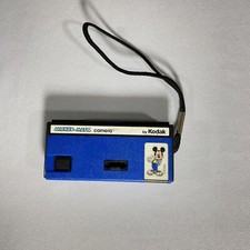 Kodak Mickey-Matic 1988 BLUE Vintage 110 Film Camera Used Eastman Kodak Film Co
