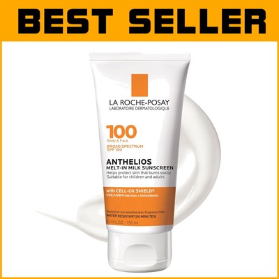 Oil-Free Anthelios Melt-In Milk Sunscreen SPF 100 - Perfect for All Skin Types