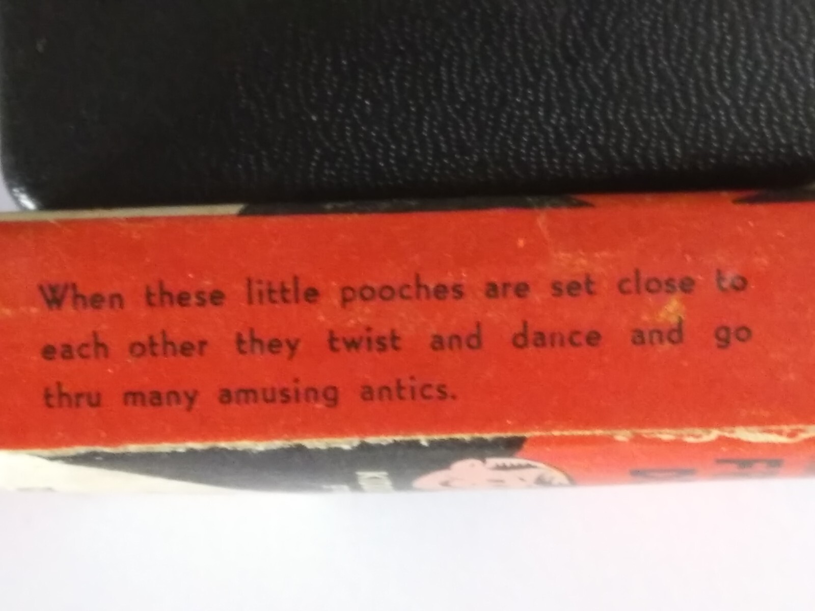Fascinating Vintage Frisky Dogs Toy. 2 Dogs in Original Box