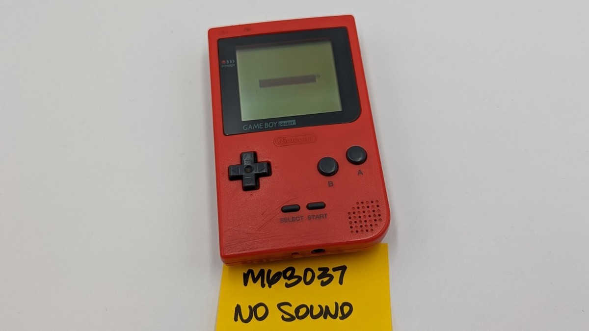 Nintendo Game Boy Pocket Handheld Console System Red - WORKS