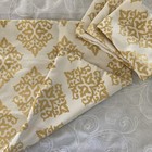Qty 4 Champagne & Gold Damask Zipper Pillow Covers 18” NEW Beautiful Elegant — photo 4