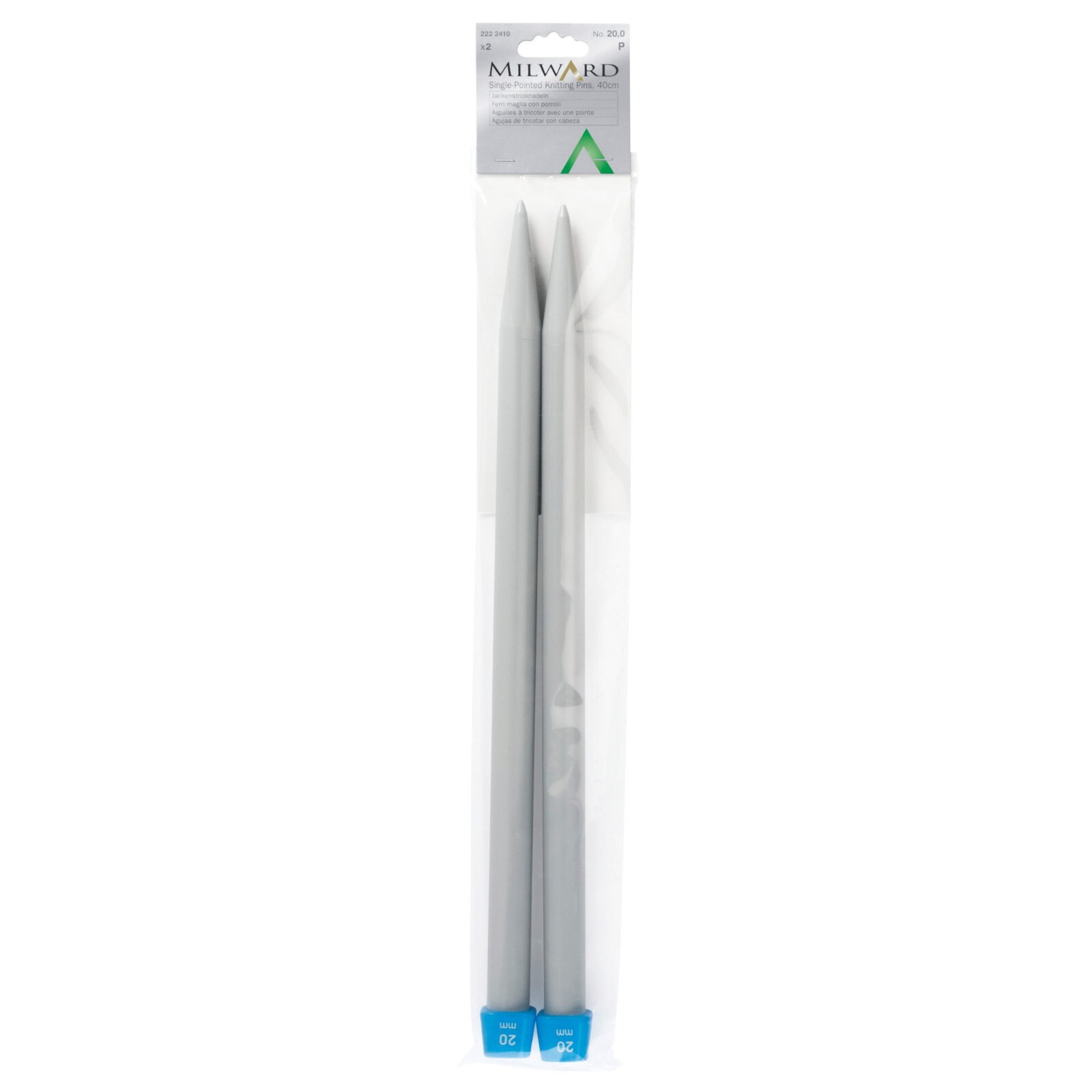Milward: Knitting Pins: Single-Ended: 40cm x 20.00mm