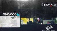 Original Lexmark X746A3CG X746A1CG Toner Cyan A-Ware