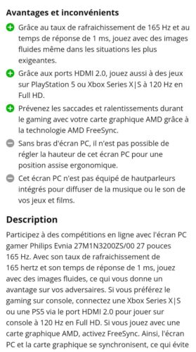 Ordinateur Gamer LENOVO T5 26ARA8 ET écran 27 " Phillips Evnia 1ms, 165 Htz, Ips - Afbeelding 6 van 13