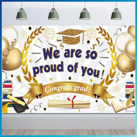 Groß Banner Abschluss Deko We Are So Proud Of You 2026 FüR Graduierung