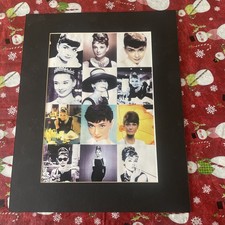 AUDREY HEPBURN Collage of 12 Famous Pictures in Mat (Ready for Framing) -16”x20”