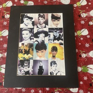 AUDREY HEPBURN Collage of 12 Famous Pictures in Mat (Ready for Framing) -16”x20”