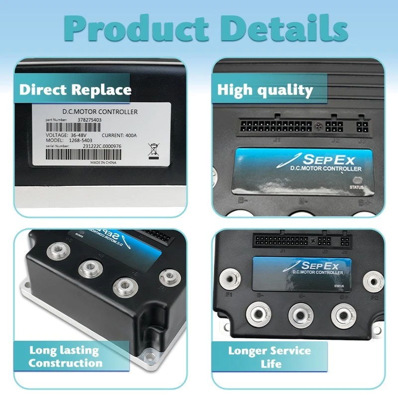 DC Sepex Motor Controller for Curtis Ezgo Club Car Golf Cart 48V 400A 1268-5403 - Image 2 of 4