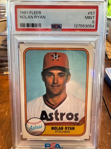 1981 Fleer #57 NOLAN RYAN (HOF) PSA 9 MINT Houston ASTROS - Centered!