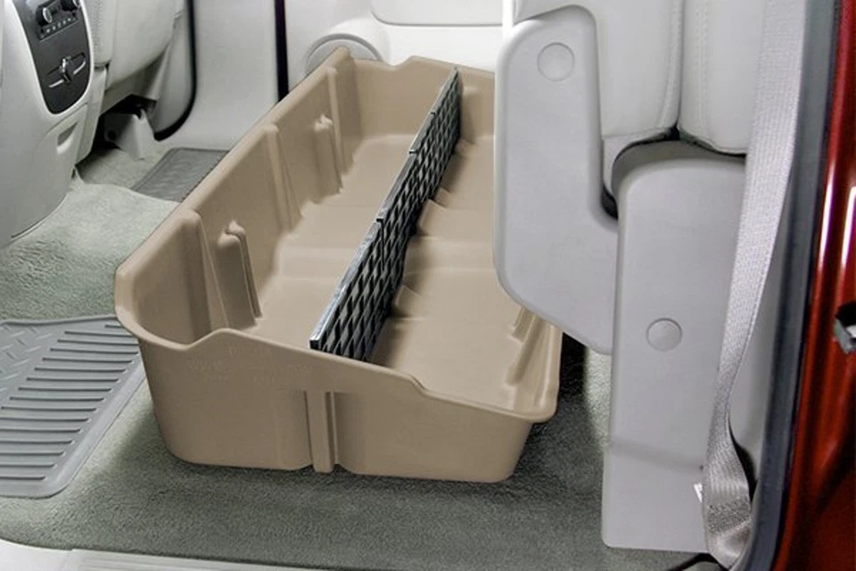 DU-HA Under Seat Tan Storage Case for 07-14 Silverado Sierra 2500 HD 3500 HD Foto 4 de 4