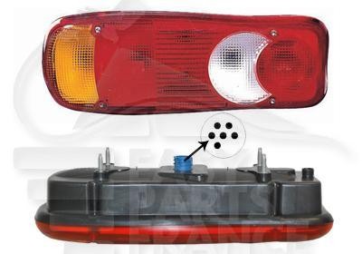 Feu arrière-gauche Fiat Ducato benne 2006-2014 avec catadioptre étanche intégré