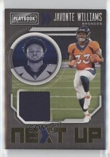 2021 Panini Playbook Next Up Jerseys Javonte Williams #NXT-JWI 17qx