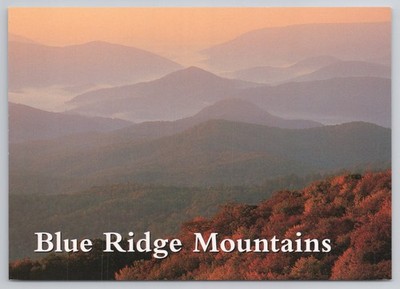 Blue Ridge Mountains Postcard Autumn Sunset J Scott Graham Daniel Boone NC P033
