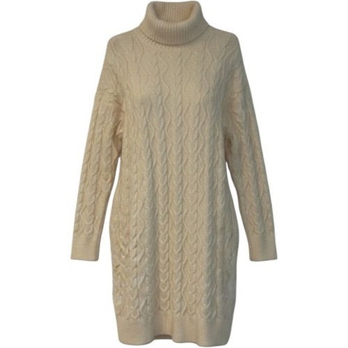 Cider Cream Cable Knit Turtleneck Sweater Womens Sz Med lagoon look fall winter