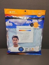 Men's UPF 30 UV Protection Short Sleeve Shirt Size XL
