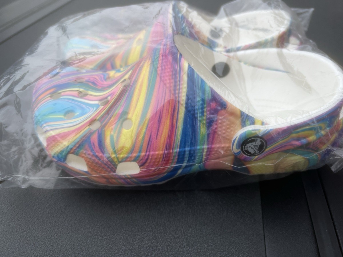 Crocs Classic Marble Clog White Marbled Pastel Multicolor Shop